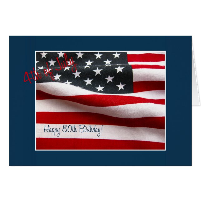 4. Juli Geburtstag (Vorderseite (Horizontal))