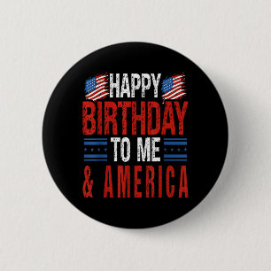 4. Juli Geburtstag Alles Gute zum Geburtstag Ameri Button