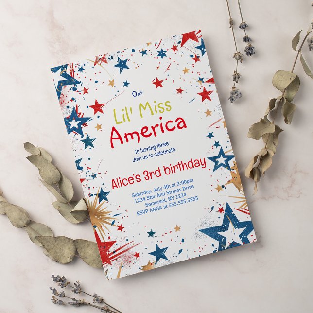 4. Juli Geburtstag Einladung Amerikanische Unabhän (Von Creator hochgeladen)