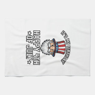 4. Juli Geburtstags-Gnom Patriotisches T-Shirt-Des Geschirrtuch
