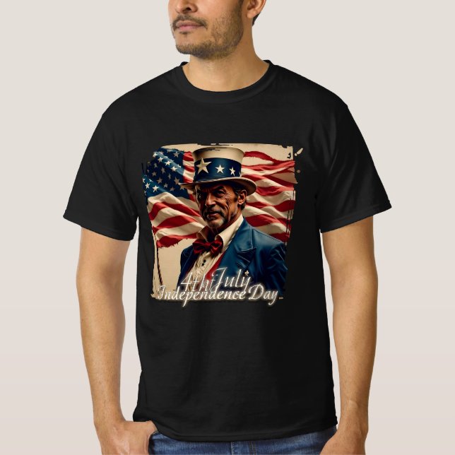 4. Juli - Geist der Unabhängigkeit T-Shirt (Vorderseite)