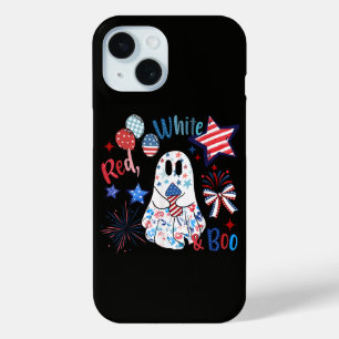 4. Juli Geist Rot Weiß Boo Patriotisches Halloween Case-Mate iPhone Hülle