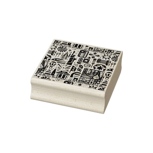 4. Juli Generative Muster Gummistempel (Stempel)