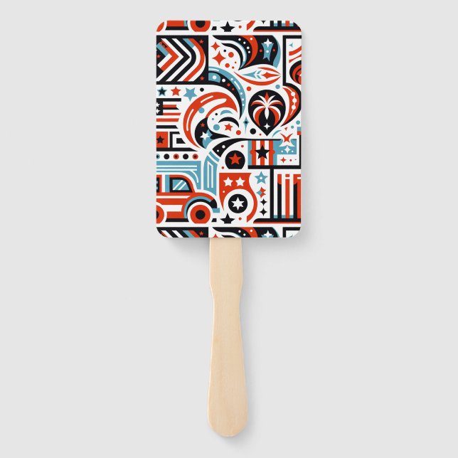 4. Juli Generatives Muster Fächer (Rückseite)