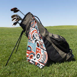 4. Juli Generatives Muster Golfhandtuch