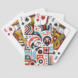 4. Juli Generatives Muster Spielkarten