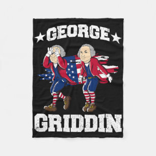 4. Juli George Washington Griddy George Griddi Fleecedecke