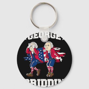 4. Juli George Washington Griddy George Griddi Schlüsselanhänger