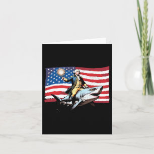 4. Juli George Washington Riding Shark America Karte