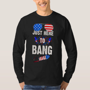 4. Juli gerade hier zum Bang Fireworks Celebrate I T-Shirt