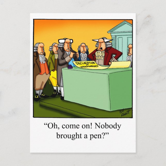 4. Juli Geschenk! Postkarte (Vorderseite)