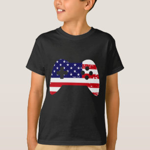 4. Juli-Geschenk Videospiel Gamer T-Shirt