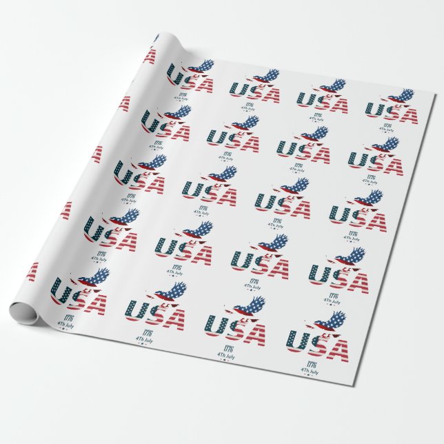 4. Juli Geschenkpapier (Ungerollt)