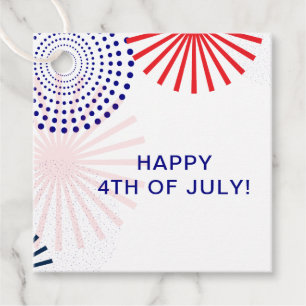 4. Juli Gift Tags, Moderne Feuerwerke Gefälligetag Geschenkanhänger