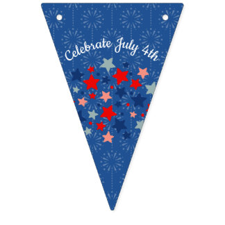 4. Juli-Girlande Wimpelkette
