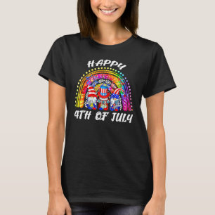 4. Juli glänzt Feuerwerk-Feuerwehr T-Shirt