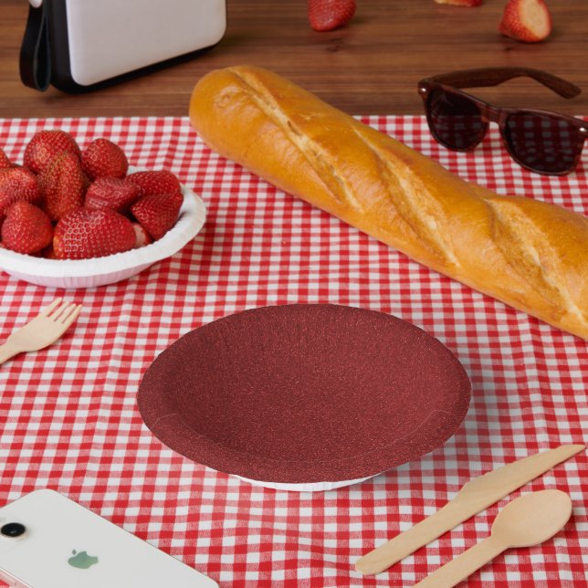 4. Juli Glitzer Pappteller (Picknick)