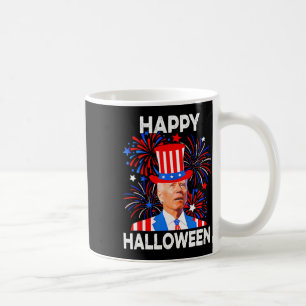 4. Juli glückliches Halloween Funny Biden Verwirrt Kaffeetasse