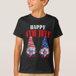 4. Juli Gnome America Unabhängigkeitstag Patrio T-Shirt