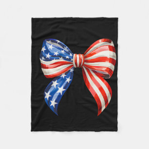 4. Juli Gnome amerikanische Flagge patriotisch Una Fleecedecke