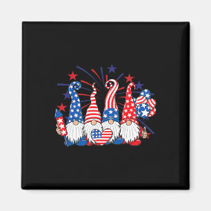 4. Juli Gnome patriotische amerikanische Flagge sü Magnet