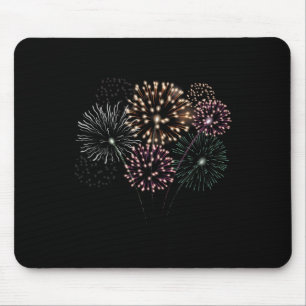 4. Juli Grand Finale Feuerwerk Show Red White B Mousepad