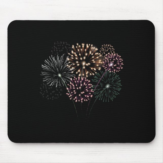 4. Juli Grand Finale Feuerwerk Show Red White Mousepad (Vorne)