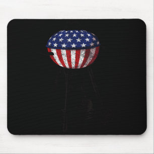 4. Juli Grill USA amerikanische Flagge Geschenk fü Mousepad