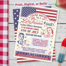 4. Juli GRILLEN Party | Retro Freedom Fling Spaß