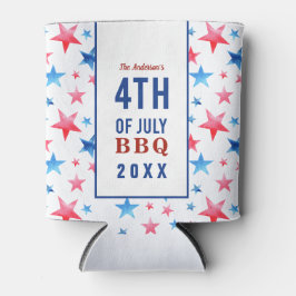4. Juli Grillen Rot-Blau-Patriotik-Stars Grill Dosenkühler