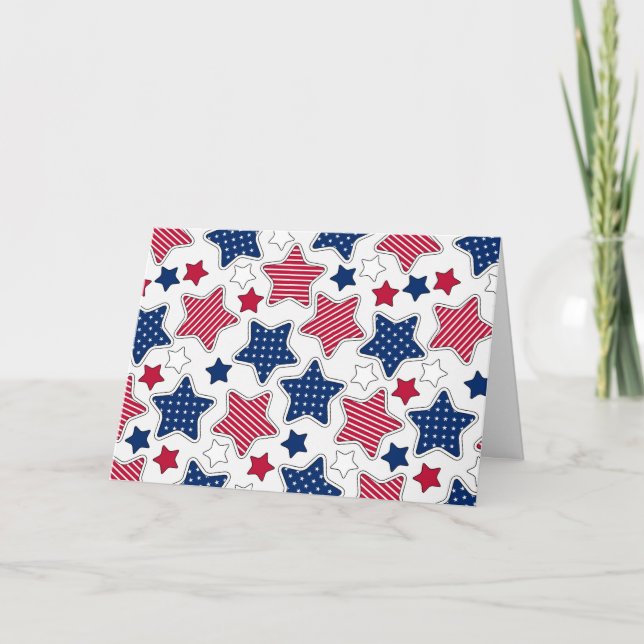 4. Juli Grußkarte (Leere) Dankeskarte (Vorderseite)