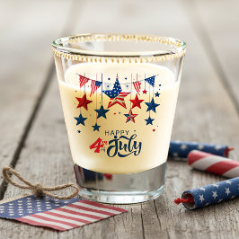 4. Juli Hanging Stars ID1103 Schnapsglas