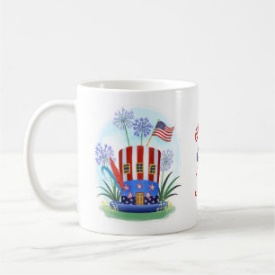 4. Juli Hat Stars & Stripes USA Kaffeetasse