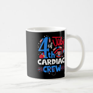 4. Juli Herz Crew Herzkrankenschwester Frohes 4. Kaffeetasse