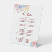 4. Juli Hochzeitsmenü, Minimalistisches Menü