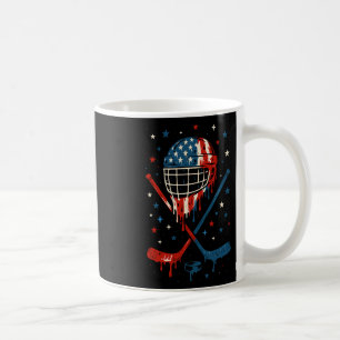 4. Juli Hockey Eiscreme-Tropfen-Helm Sticks USA Kaffeetasse