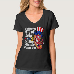 4. Juli Hot Dog Dackel kommt aus erwachsenem Humor T-Shirt