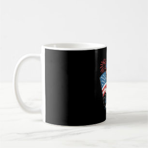 4. Juli Hotdog Amerikanische Flagge Patriotische F Kaffeetasse