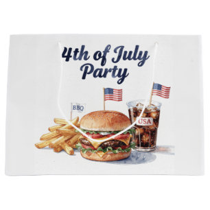 4. Juli Hotdog BBQ-Party Große Geschenktüte