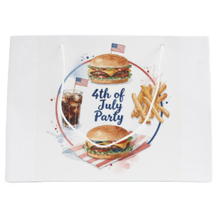 4. Juli Hotdog BBQ-Party Große Geschenktüte