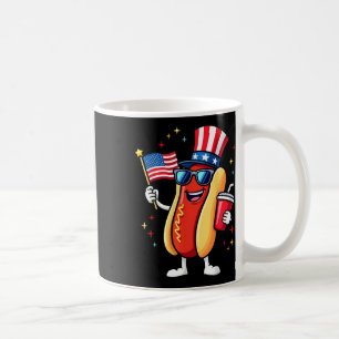 4. Juli Hotdog Lustiger Vierter Juli Patriotisch  Kaffeetasse
