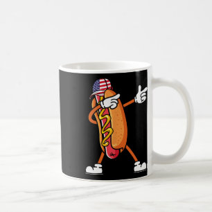 4. Juli Hotdog Sungles America Flag unabhängig Kaffeetasse