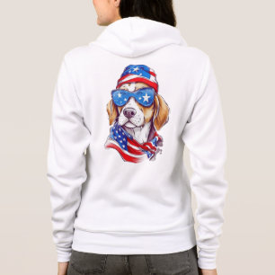 4. Juli Hund Sublimation-66361 Hoodie