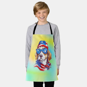 4. Juli Hund Sublimation-66361 Schürze