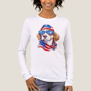 4. Juli Hund Sublimation-66361 Tri-Blend Shirt