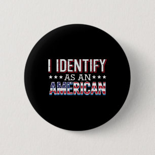 4. Juli I identifiziert als American Flag Patriot Button