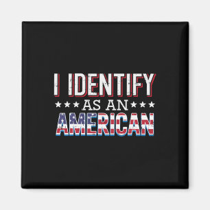 4. Juli I identifiziert als American Flag Patriot  Magnet