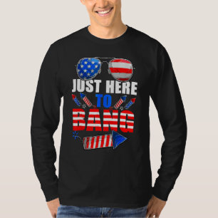 4. Juli Ich bin nur hier, um Feuerwerk zu zünden 2 T-Shirt