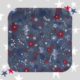 4. Juli, Independence Patriotic Red White Blue Pappteller