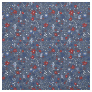 4. Juli, Independence Patriotic Red White Blue Stoff